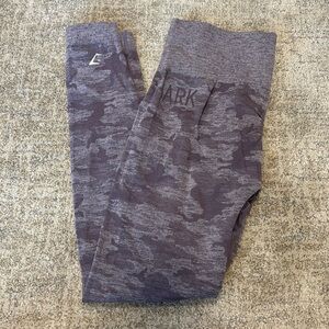 Gymshark Lavender Camo Leggings size M